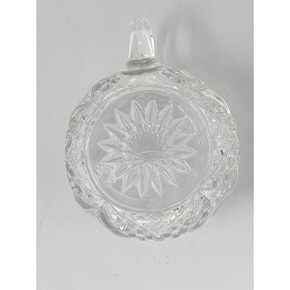 Vintage Glass Punch Bowl Miss Matched Cups With Intricate Patterns 3 Clear Glass - Picture 6 of 16